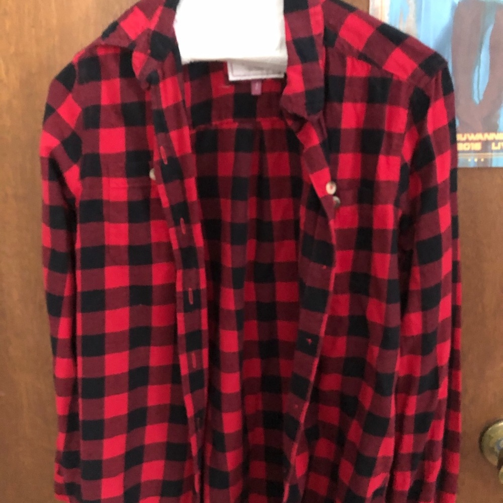 Red and black basic flannel